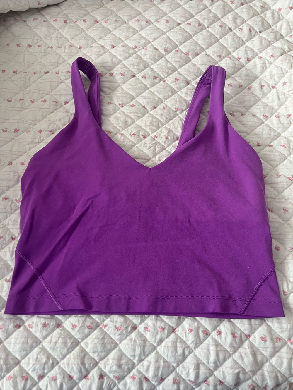 lululemon athletica Purple V-Neck Crop Sports Bra